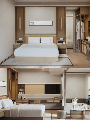 Buy Customised Modern 5 Star Bedroom Furniture Standard Comfortable Wooden Beds online manufacture