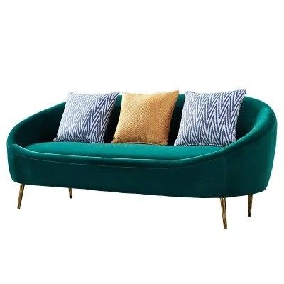 Buy Modern Fashion Hotel Guest Room Velvet Sofas Undertake Hotel Projects online manufacture