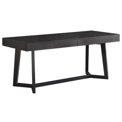 Buy Modern Black Y Legs Solid Wood Office Desk For Star Hotel Rooms online manufacture