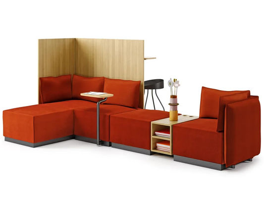 Buy Aesthetic Interior Sectional Fabric Sofa With Integrated Magazine Rack online manufacture