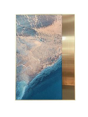 Buy Stainless Steel Sandstone Painting Entryway Hanging Painting For Luxury Spaces online manufacture