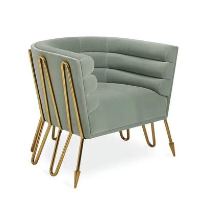 Buy Modern Nordic Style Star Hotel Velvet Armchair for Lounge Reception Area online manufacture