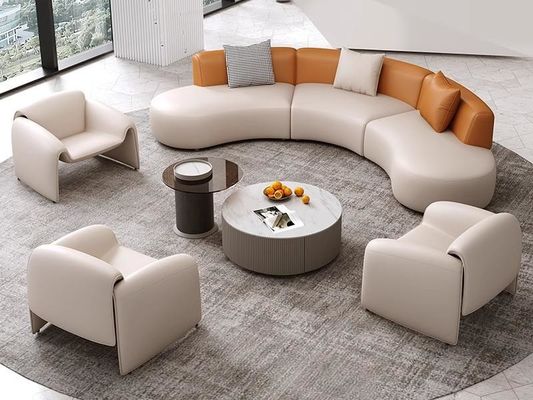 Buy Luxury Hotel Lobby Reception And Negotiation Booth Sofa Table And Chair Set online manufacture