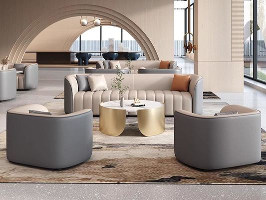 Buy Customizable Size Luxury Hotel Lobby Booth Sofa Negotiation Table And Chairs online manufacture
