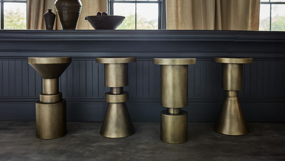 Buy Antique Brass 5 Star Hotel Restaurant Bar Metal Chess Stool online manufacture