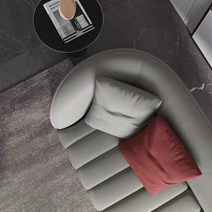 Customized Luxury Hotel Furniture Modern Genuine Leather Sofa 2