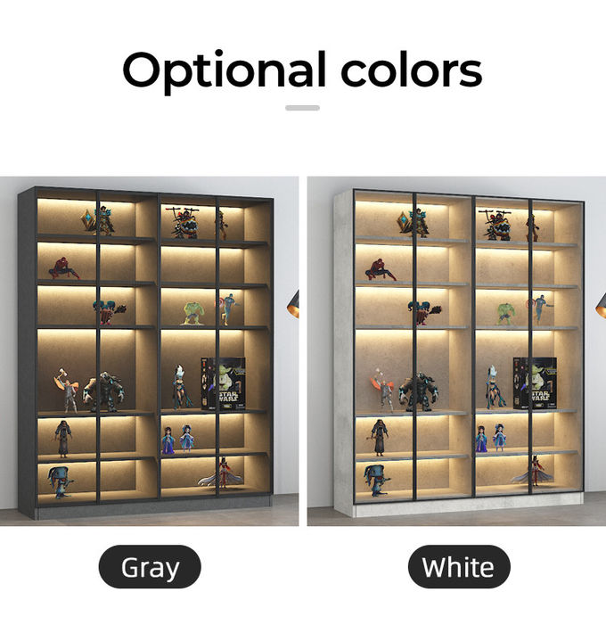 Modern Light Living Room Furniture Wine Cabinet Display Stainless Steel 0