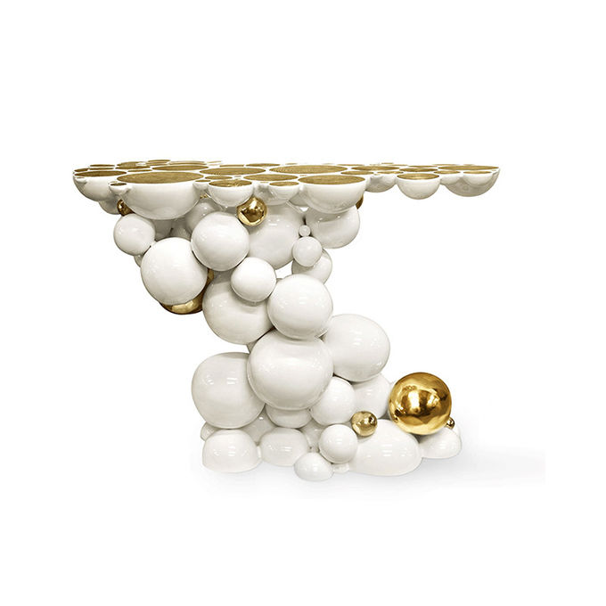 Console Hotel Lobby Coffee Table High End Light Luxury 2