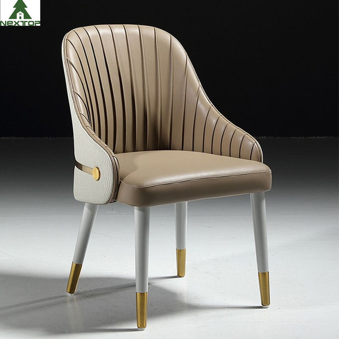 Customized Long Lasting Luxury Hotel Furniture Reception Leather Chairs 2