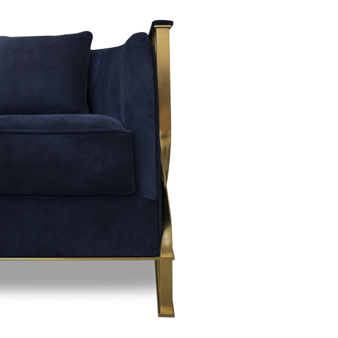 4 Star Luxury Hotel Furniture Single Metal Frame Hotel Leisure Chair 3