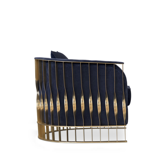 4 Star Luxury Hotel Furniture Single Metal Frame Hotel Leisure Chair 2