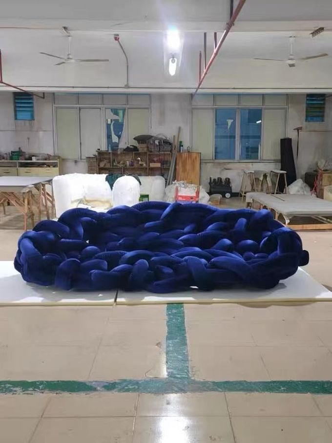 Python Hotel Lobby Furniture Creative Twisted Weave Cottage Multi Personal Sofa 3