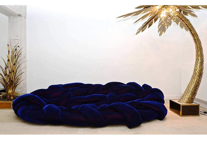 Python Hotel Lobby Furniture Creative Twisted Weave Cottage Multi Personal Sofa 2