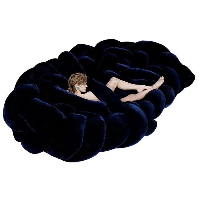 Python Hotel Lobby Furniture Creative Twisted Weave Cottage Multi Personal Sofa 1