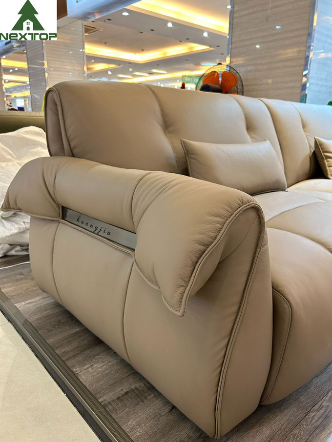 Leather Green Combination Sofa High Density for Living Room 2