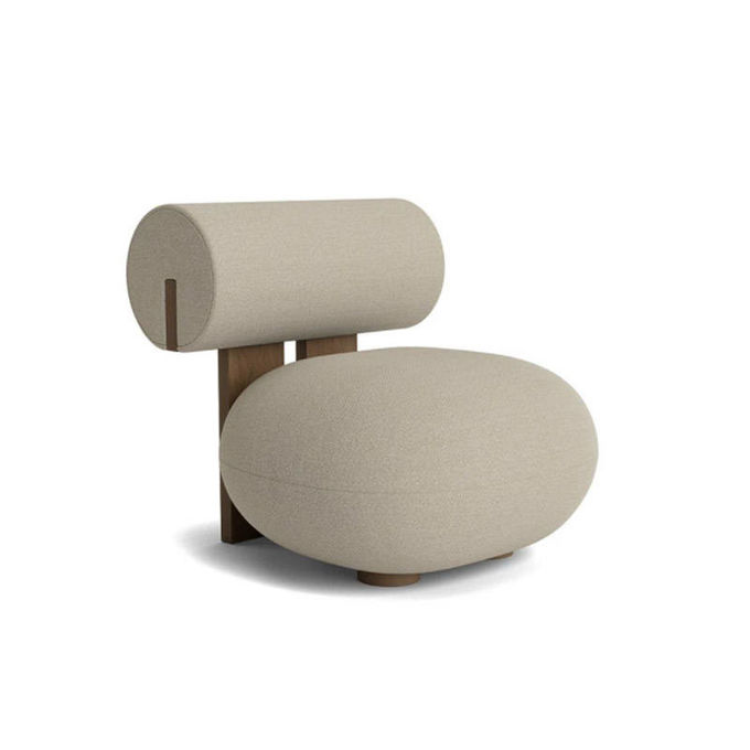 Light Luxury Hotel Furniture Creative Living Room Solid Wood Single Lazy Sofa 5