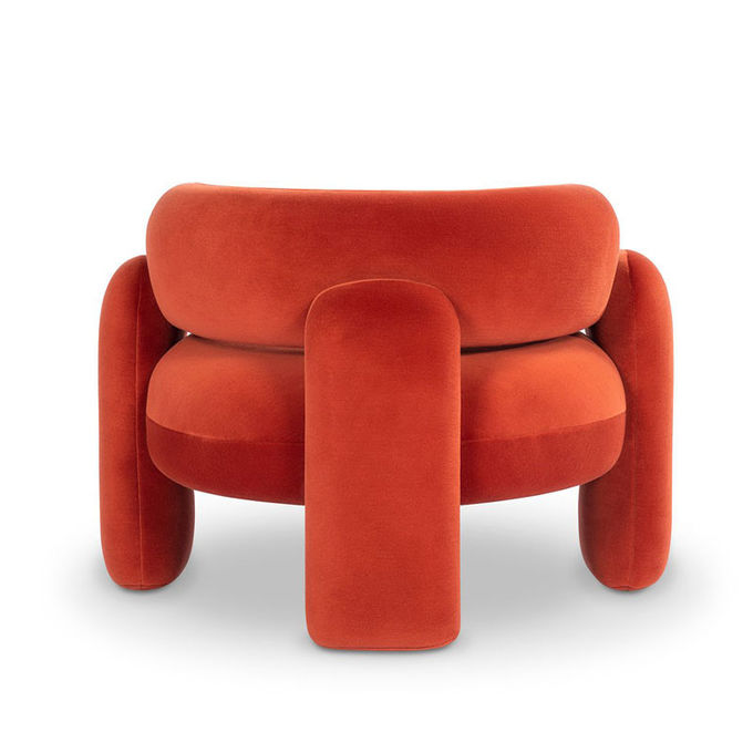 Durable N Folded Hotel Lobby Furniture Curved Single Leisure Chair 4