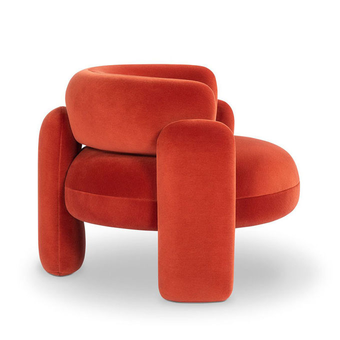 Durable N Folded Hotel Lobby Furniture Curved Single Leisure Chair 2