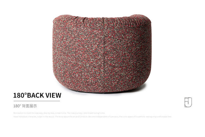 100*85*75 cm Hotel Lobby Furniture Fabric U Shaped Creative Single Leisure Chair 4