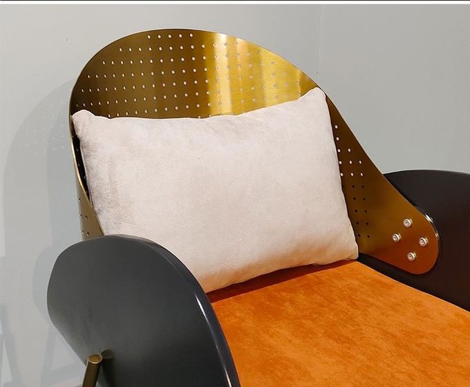 Creative Custom Stainless Steel Dining Chair For Office Building 4