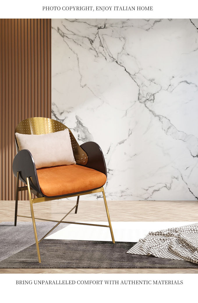 Creative Custom Stainless Steel Dining Chair For Office Building 3