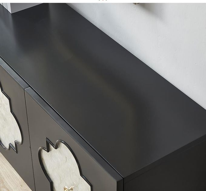 Modern Living Room Cabinets Custom American Solid Wood Shell Decorative Cabinet 5