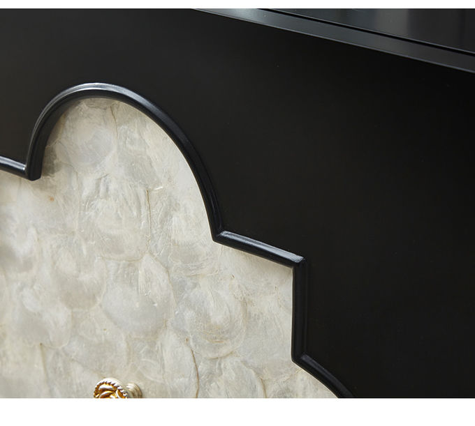 Modern Living Room Cabinets Custom American Solid Wood Shell Decorative Cabinet 1