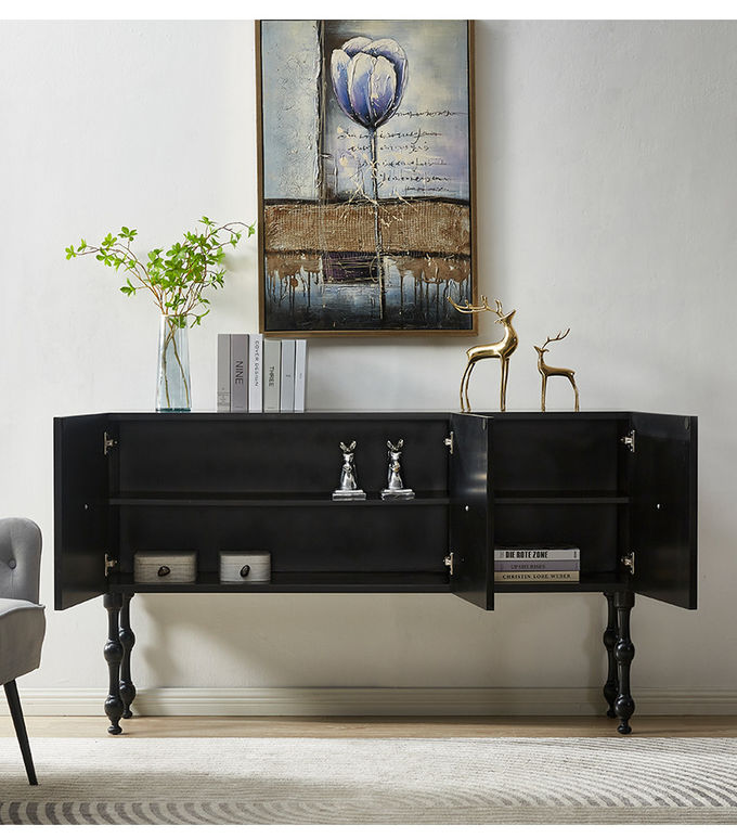 Modern Living Room Cabinets Custom American Solid Wood Shell Decorative Cabinet 3