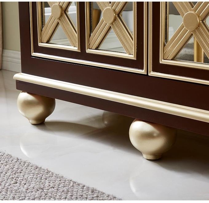 European Neoclassical Hotel Room Cabinets Solid Wood Living Room Against The Wall Storage Cabinet 5