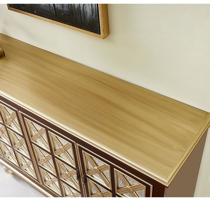 European Neoclassical Hotel Room Cabinets Solid Wood Living Room Against The Wall Storage Cabinet 3