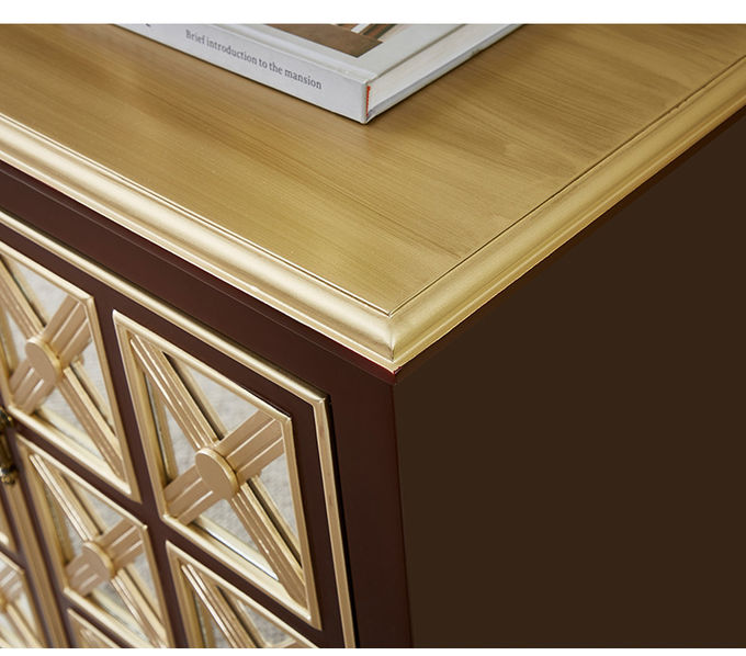 European Neoclassical Hotel Room Cabinets Solid Wood Living Room Against The Wall Storage Cabinet 1