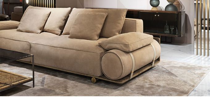 Italian Visionnaire Villa Living Room Fabric Sofa Environmentally Friendly 0