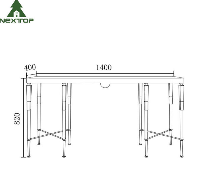 Modern Luxury Hotel Furniture Gold Stainless Steel Marble Decorative Console Entryway Table 5