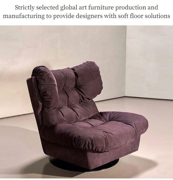 OEM Light Luxury Single Chair Living Room Creative Rotating Leisure Sofa Chair Lounger 1