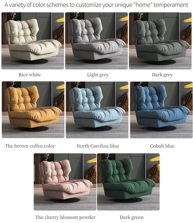 OEM Light Luxury Single Chair Living Room Creative Rotating Leisure Sofa Chair Lounger 2