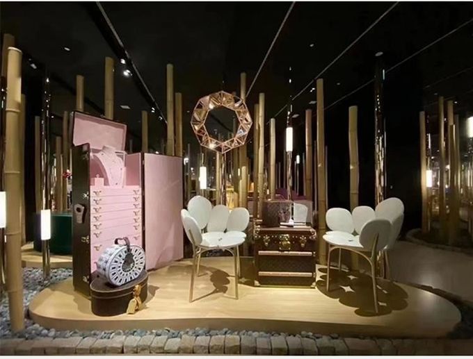 Nordic Hotel Restaurant Furniture Dining Room Petal Shaped Stainless Steel Minimalist Dining Chair 0