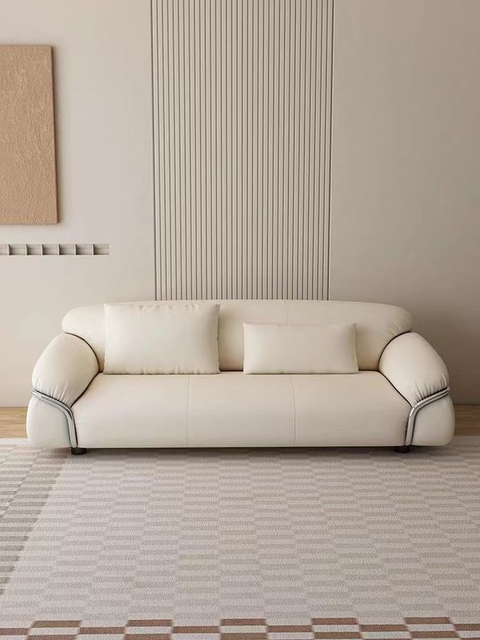 OEM Hotel Bedroom Furniture Fabric Single Black Sofa Chair Puffy Exterior Villa Living Room 3