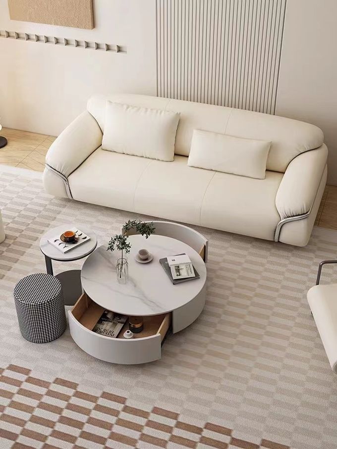 OEM Hotel Bedroom Furniture Fabric Single Black Sofa Chair Puffy Exterior Villa Living Room 1