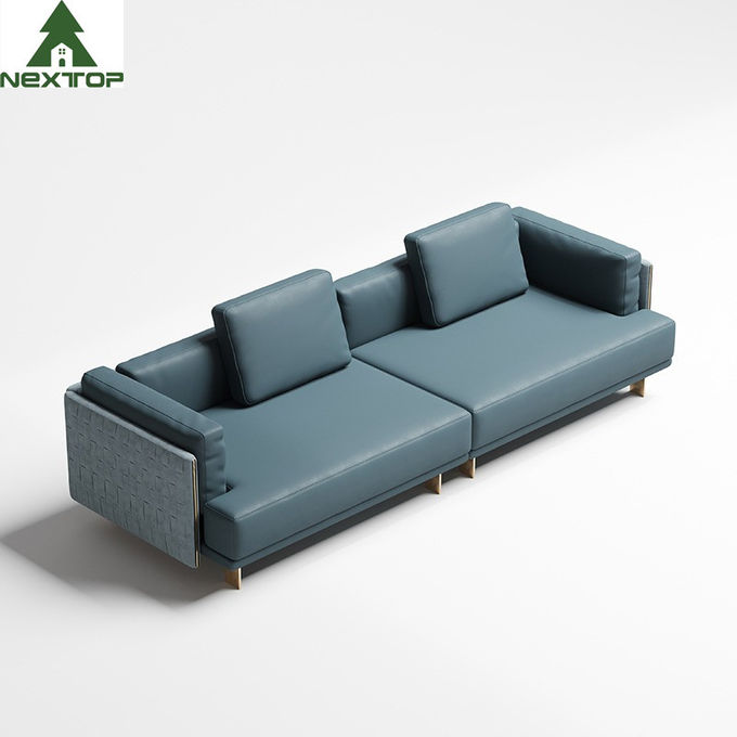 Italian Modern L Shape Corner Sofa Set Furniture For Lobby Living Room 3