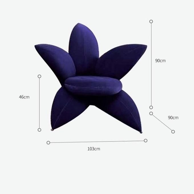 Fashion Flower Shape Leisure Chair For Living Room Villa Bedroom 5