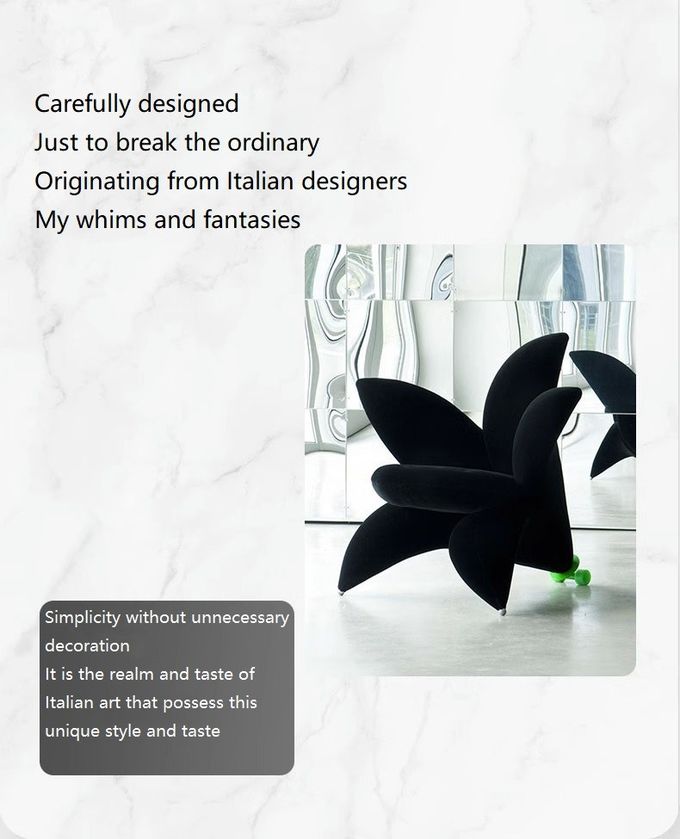 Fashion Flower Shape Leisure Chair For Living Room Villa Bedroom 2