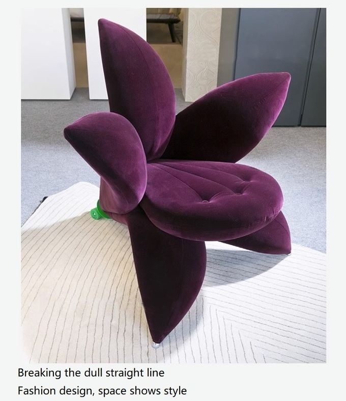 Fashion Flower Shape Leisure Chair For Living Room Villa Bedroom 3