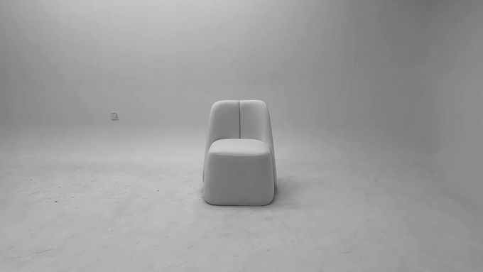 Minimalist 5 Star Hotel Lobby Furniture Velvet Single Lazy Sofa Chair 3