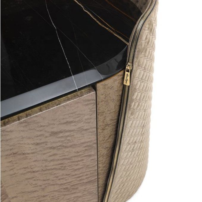 75 Inch TV Stand Set Modern Metal Luxury Room Furniture Marble Top Storage Cabinet 1