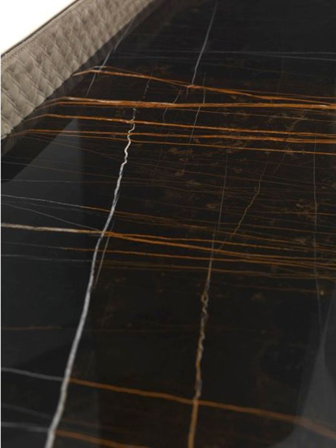 75 Inch TV Stand Set Modern Metal Luxury Room Furniture Marble Top Storage Cabinet 5