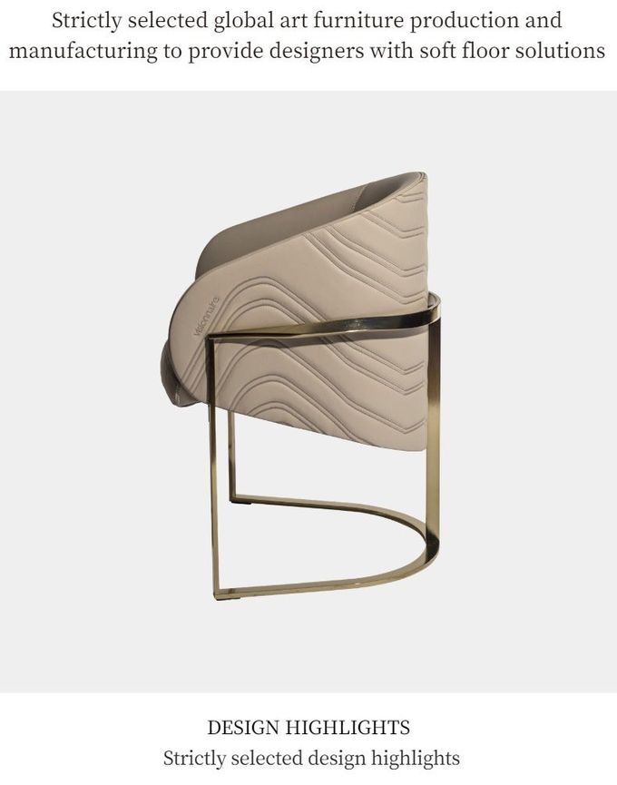 Light Luxury Dining Chair Modern Armchair Leisure  Living Room Chair 1