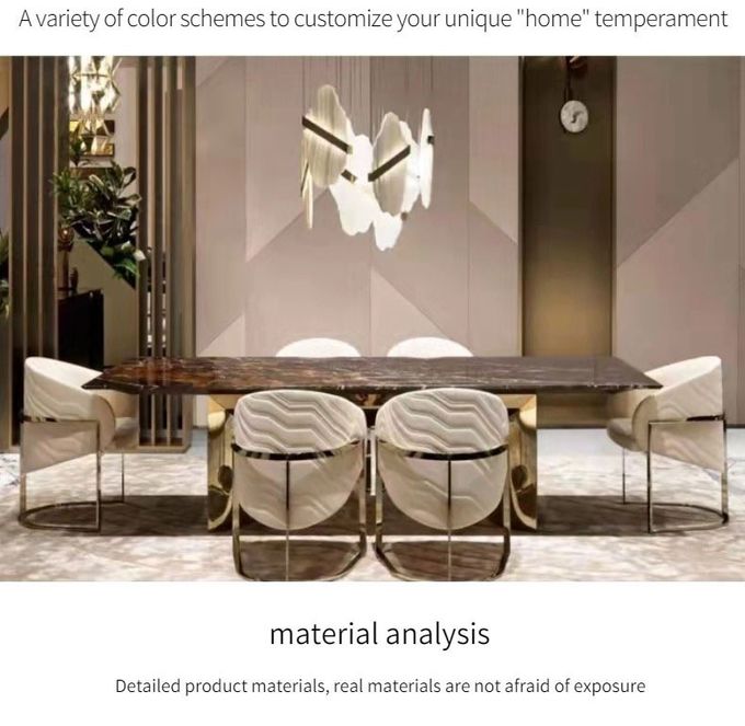 Light Luxury Dining Chair Modern Armchair Leisure  Living Room Chair 2