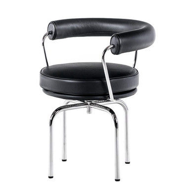 Nordic Hotel Restaurant Furniture Metal Rotatable Leather Comfortable Backrest Dining Chair 2