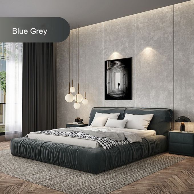 Tech Velvet Soft Sponge Queen And King Size Bed For Hotel Bedroom 4