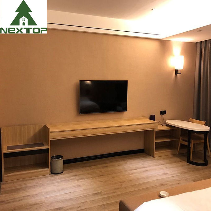 3 4 5 Star Luxury Wooden Bed With Nightstand Motel Hotel Resort Bedroom Furniture 1